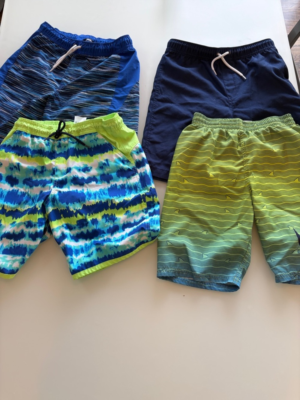Lands' End Boys' Swim - size XL boys SLIM (set / lot / bundle of 4)
